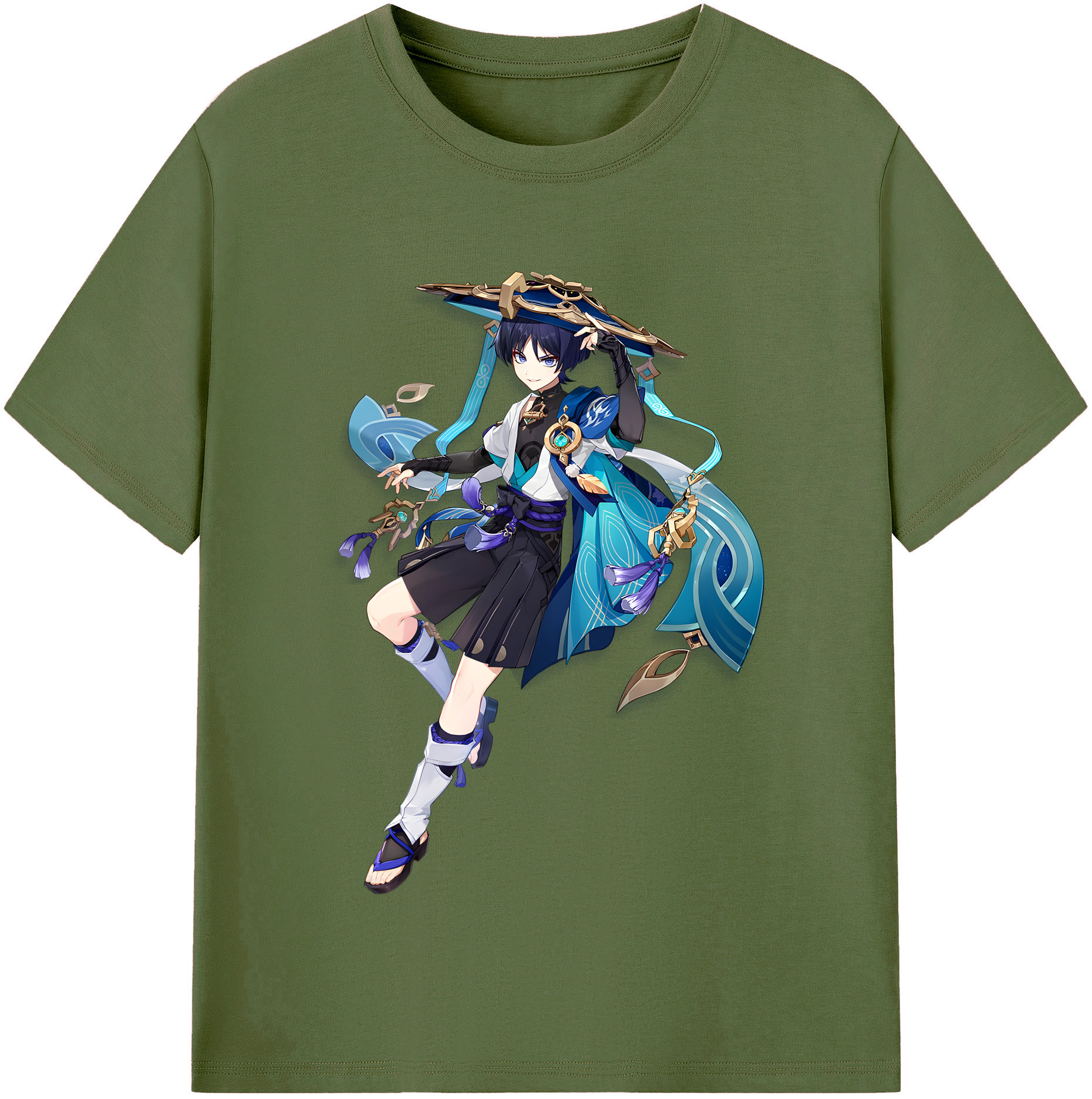 げんし神 さんペい genshin Sanpei 綿100％半袖Tシャツ（フロントプリント）